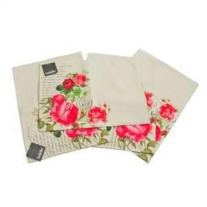 NWT Printed Postcards Roses place Placemats Place Mats set of 4
